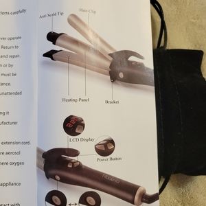 NIB MODINIA CERAMIC CURLER AND STRAIGHTENER. NEVER OPENED EXCEPT FOR PICS.